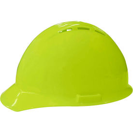 Americana Vented Cap, 4-Point Nylon Mega Ratchet Suspension, Hi-Viz Lime