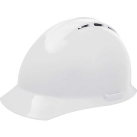 Americana Vented Cap, 4-Point Nylon Mega Ratchet Suspension, White