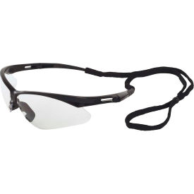 Octane Safety Glasses, Clear Lens, Black Frame
