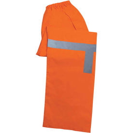 ANSI Class E Lightweight Rain Pants, M, Hi-Viz Orange