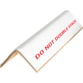 "Do Not Stack" Edge Protectors, 3"W x 3"D x 48"L, .16" Thick, White