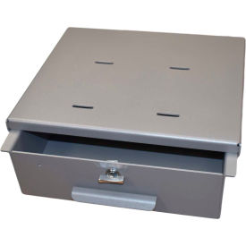 Medium Aluminum Refrigerator Lock Box with Non-Locking Thumb Latch