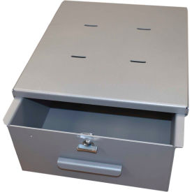 Large Aluminum Refrigerator Lock Box with Non-Locking Thumb Latch
