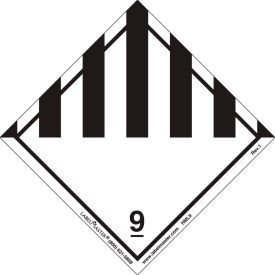 Miscellaneous Dangerous Goods Label, Paper, 500/Roll