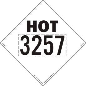 Hot 3257 Marking 273 x 273 MM, Rigid Vinyl, 25/Pack