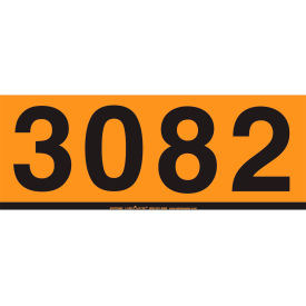 UN3082 Orange Panel, Permanent Vinyl, 25/Pack