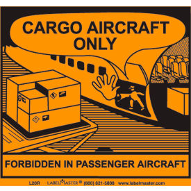 Cargo Aircraft Only Label, Paper, 500/Roll