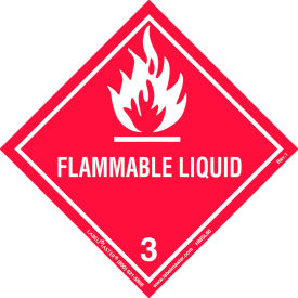 HMSL60 Flammable Liquid Label, Worded, PVC-Free Film