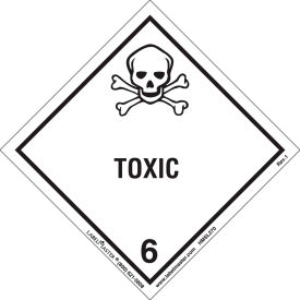 Toxic Label, Worded, PVC-Free Film, 500/Roll