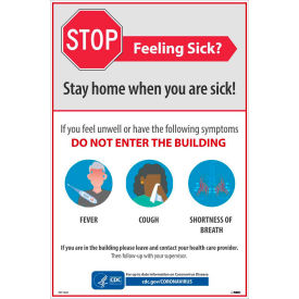 Stay Home When You Are Sick Poster, 12" X 18", Vinyl