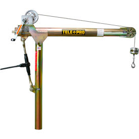 OZ Lifting Tele-Pro Davit Crane 500 Lb. Capacity With Manual Winch And Brake