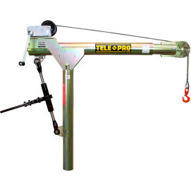 Tele-Pro Davit Crane 2500 Lb. Capacity with Manual Winch And Brake