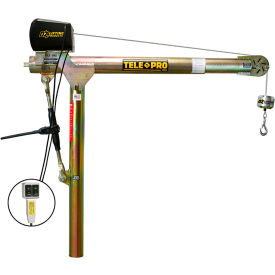 Tele-Pro Davit Crane 1200 Lb. Capacity With AC Electric Winch
