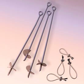 4 Pcs 30" Auger Anchor
