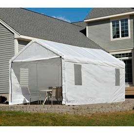 10x20 Canopy Enclosure Kit - White w/Windows - for 1-3/8" Frame