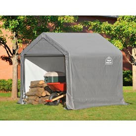 Shed-in-a-box, Canopy Storage Shed 6'L x 6'W x 6'H, Gray