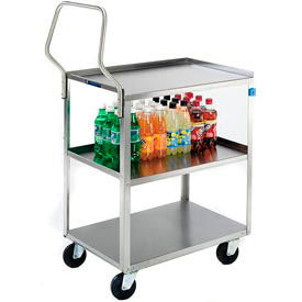 Handler Steel Utility Cart w/3 Shelves, 300 lb. Cap, 28-1/2"L x 16-1/4"W x 34-1/8"H