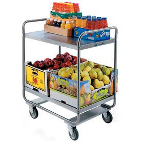 Steel Utility Cart w/2 Shelves, 500 lb. Capacity, 36"L x 22"W x 40-5/8"H