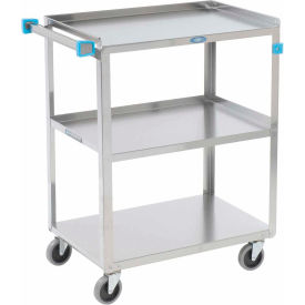 Steel Utility Cart w/3 Shelves, 500 lb. Capacity, 27-5/8"L x 16-3/4"W x 32"H