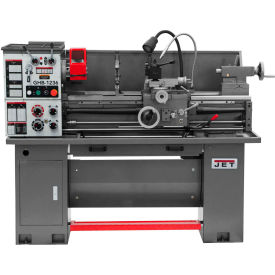 323231 GHB-1236 Geared Head Bench Lathe with Stand & Foot Brake & Newall DP700 DRO
