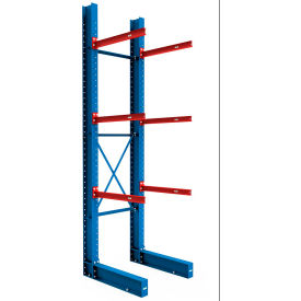 Single Sided I-Beam Cantilever Rack Starter, 192"H Upright & 72"W Brace Kit