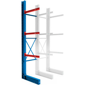 Single Sided I-Beam Cantilever Rack Add-On, 144"H Upright & 48"W Brace Kit
