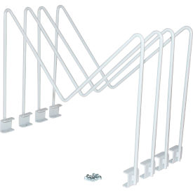 Cornerstone Dividers, 1-1/2"W x 18-1/8"D, Gray, Pack of 4