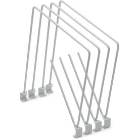 Cornerstone & Concept Dividers, 5/16"W x 15-3/4"D, Gray, Pack of 4