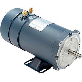Leeson Motors DC Motor-1HP, 12V, 1800RPM, TEFC, Rigid C