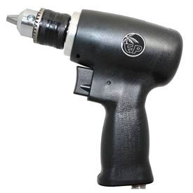 Pistol Grip Air Drill, Keyed, 1/4" Chuck, 20000 RPM
