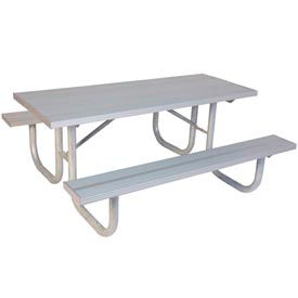 6' Extra Heavy Duty Picnic Table, Aluminium