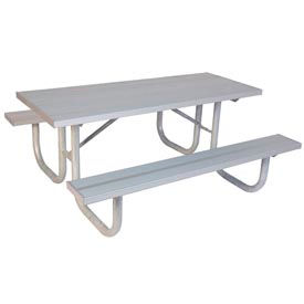 8' Extra Heavy Duty Picnic Table, Aluminium