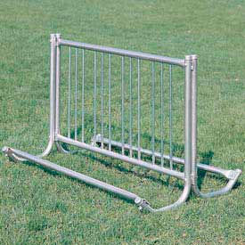 Portable Modern Bike Rack, 10-Bike Capacity, Double Sided, 5' Long