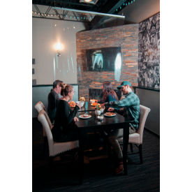 Ceiling Mounted Personal Safety Partition 54"W x 72"H - Clear