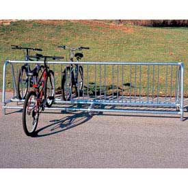 Portable Traditional Bike Rack, 20-Bike Capacity, Double Sided