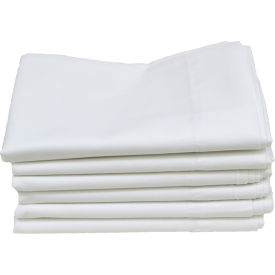 Hotel Basics Standard Pillow Cases, 42" x 34", White - 12 Pack