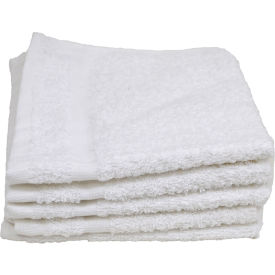 Hotel Basics Wash Cloth - 12" x 12" - White - 12 Pack