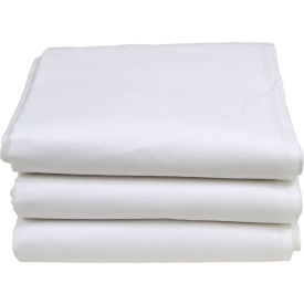 Hotel Basics Queen Size Bed Sheets XL, 115" x 90", White - 12 Pack
