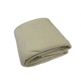 Hotel Basics Fleece Blankets - Twin Size - Beige - 4 Pack