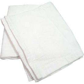 Thermal Leno Weave Blankets - Twin Size - White - 12 Pack