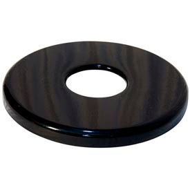 Coated Steel Flat Lid For 55 Gallon Trash Can, Black