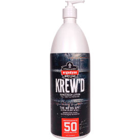 KREW'D SPF 50 Sunscreen Lotion, 32oz