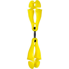3420 Swiveling Glove Clip Holder, Dual Clips, Lime