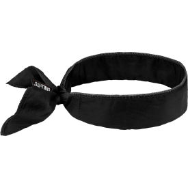 6702 Chill-Its Evaporative Cooling Bandana, Embedded Polymers - Tie, Black