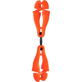 3420 Squids Swiveling Glove Clip Holder, Dual Clips, Orange