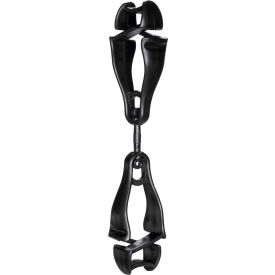 3420 Squids Swiveling Glove Clip Holder, Dual Clips, Black
