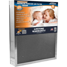 Permanent Washable Electrostatic Air Filter Wide Frame, 24 x 25 x 5", MERV 8