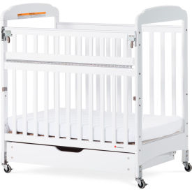 Next Gen Serenity SafeReach Compact Crib - White - Clearview End Panels