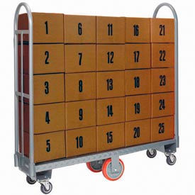 300-48D/PU Diamond Steel Deck U-Boat - 51"L - Polyurethane Wheels