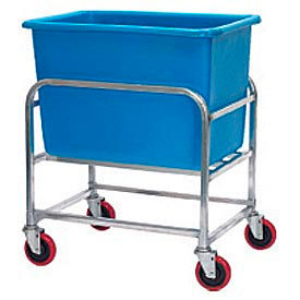 Aluminum Bulk Mover 6 Bushel with Blue Tub, 33"L x 24"W x 36"H